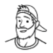 Young male Hep C patient icon