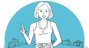 Icon of a young female Hep C patient